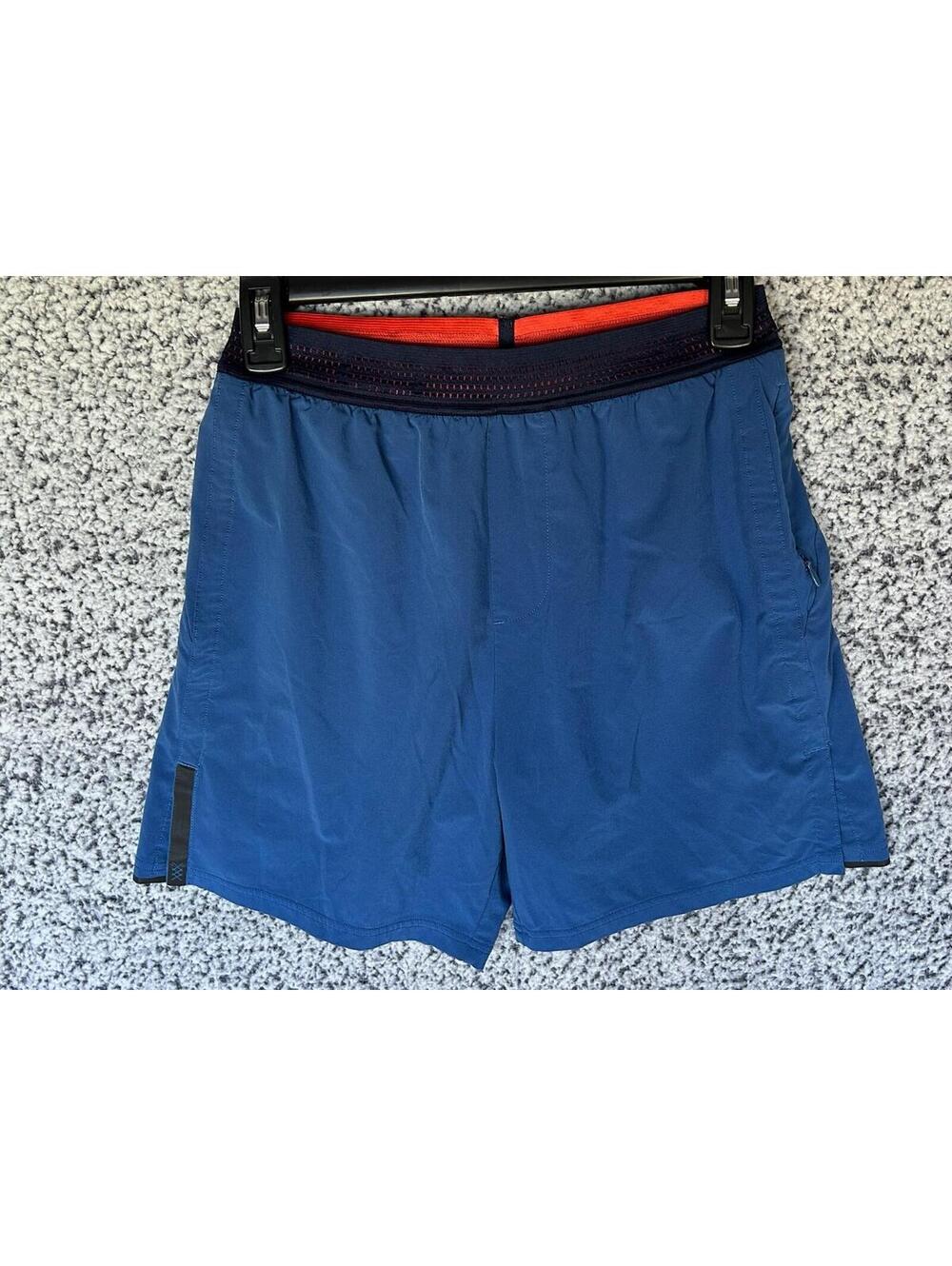 Rhone Men’s Athletic Training Shorts Blue Size Small EUC